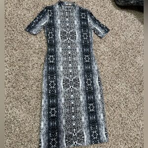 Altar’d State BodyCon Snakeskin Midi Dress | Size L